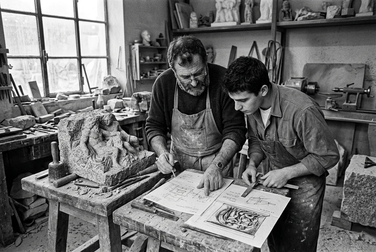 Colaboración con Eduardo Chillida